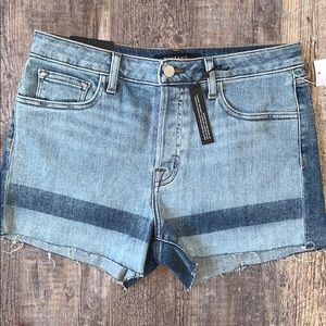 NWT J Brand SOHO Stripe High Rise Jean Shorts (28)